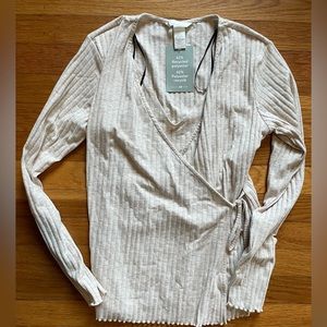 H&M MAMA Ribbed Nursing Top size S
